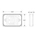 Keystone KT-EX-TP2-WH3RL-SD LED Exit Sign with Emergency Battery Backup, Single or Double Face, Surface Mount