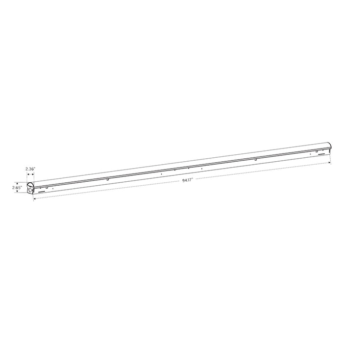 Keystone KT-MSLED90PS-8-8CSA-VDIM 8-ft LED Micro Strip Fixture, Power & CCT Selectable