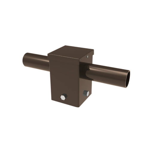 Keystone KT-PMTT-4SQ-D180 Pole Mount Dual Tenon, Top Mount Horizontal 180 Deg for 4" Square Pole