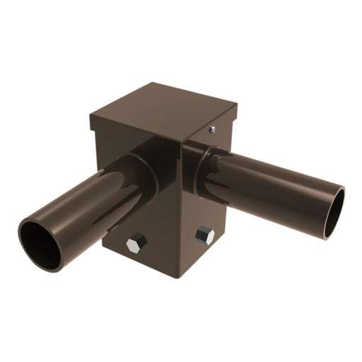 Keystone KT-PMTT-4SQ-D90 Pole Mount Dual Tenon, Top Mount Horizontal 90 Deg for 4" Square Pole