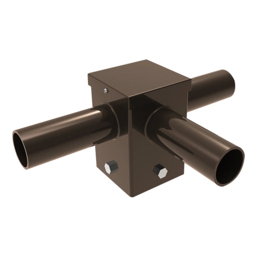 Keystone KT-PMTT-4SQ-T90 Pole Mount Triple Tenon, Top Mount Horizontal 90 Deg for 4" Square Pole