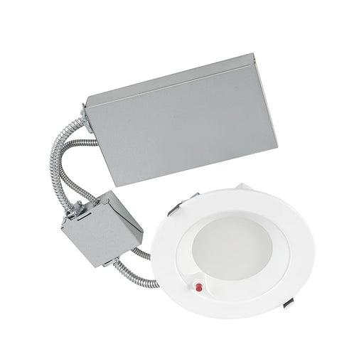 Keystone KT-RDLED24PS-6A-9CSF-VDIM-EM4 6" LED Recessed Emergency Downlight, 5CCT & Wattage Selectable, 120-277V, 0-10V Dimming, 4W Emergency