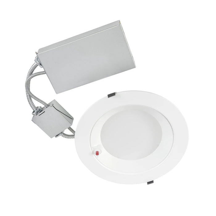 Keystone KT-RDLED38PS-10A-9CSF-VDIM-EM4 10" LED Recessed Emergency Downlight, 5CCT & Wattage Selectable, 120-277V, 0-10V Dimming, 4W Emergency