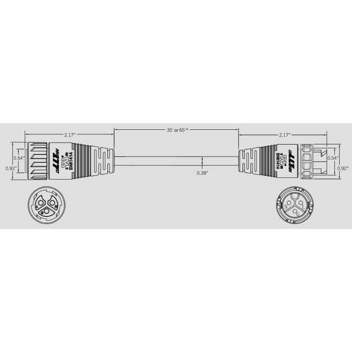 Keystone KT-SLFLED-EC Extension Cord for SLFLED