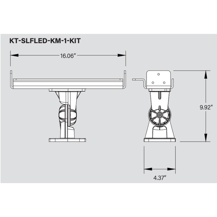 Keystone KT-SLFLED-KM-1-KIT Knuckle Mount Kit for SLF Small