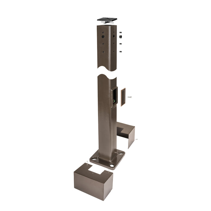 Keystone KT-SP 25-ft Square Pole, 4" Square, 11GA - 0.119" Wall Thickness