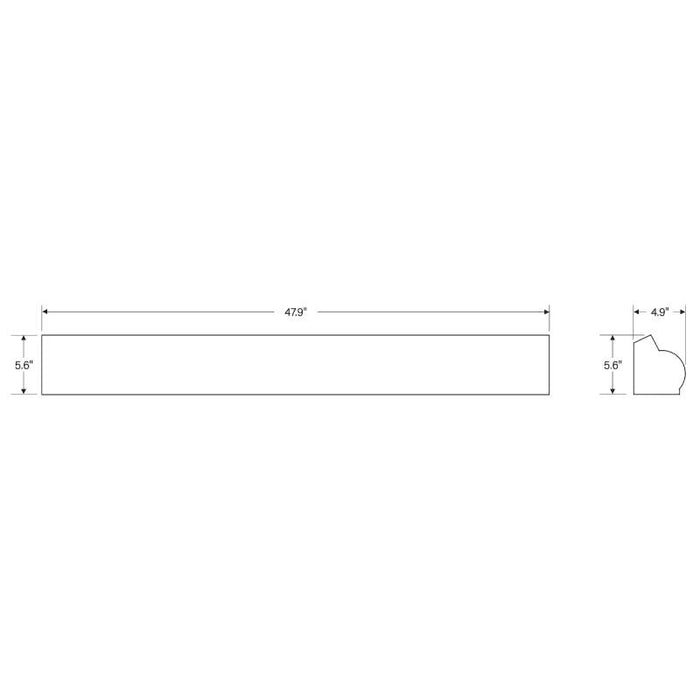Keystone KT-SWLED45PS-4A-8CSA-VDIM-P 4-ft 30W/35W/45W LED Stairwell Light, 3CCT & Wattage Selectable, 120-277V