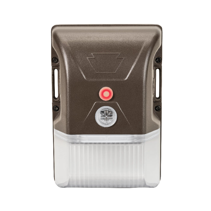 Keystone KT-WPLED20-S1 20W Small Low Profile LED Wall Pack w/ Emergency Battery Backup, 120-277V, 3CCT Selectable