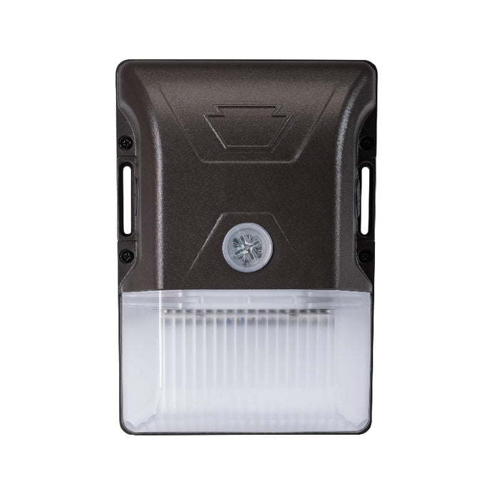 Keystone KT-WPLED20-S1 20W Small Low Profile LED Wall Pack, 120-277V, 3CCT Selectable - Bronze