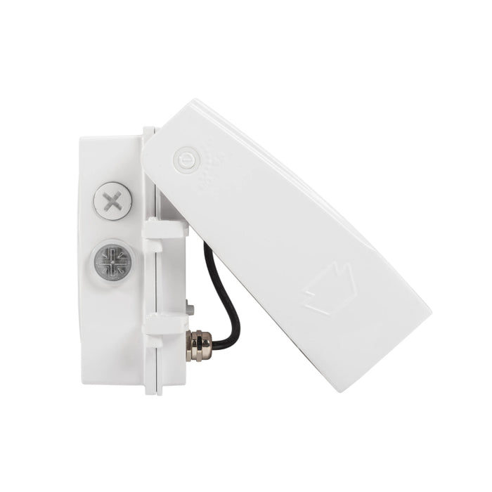 Keystone KT-WPLED35PS-S3-8CSB-VDIM 15W/25W/35W LED Adjustable Wall Pack, 3CCT & Wattage Selectable, 120-277V - White
