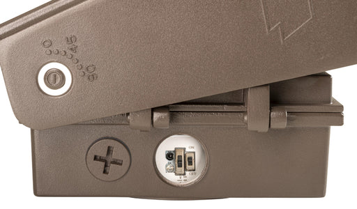 Keystone KT-WPLED35PS-S3-8CSB-VDIM 15W/25W/35W LED Adjustable Wall Pack, 3CCT & Wattage Selectable, 120-277V, TAA Complaint