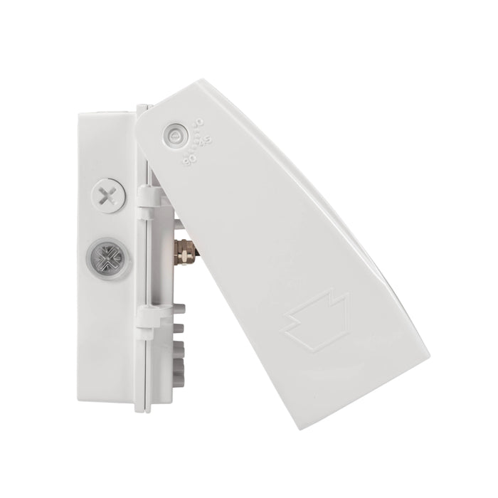 Keystone KT-WPLED75PS-M3-8CSB-VDIM 45W/60W/75W LED Adjustable Wall Pack, 3CCT & Wattage Selectable, 120-277V - White