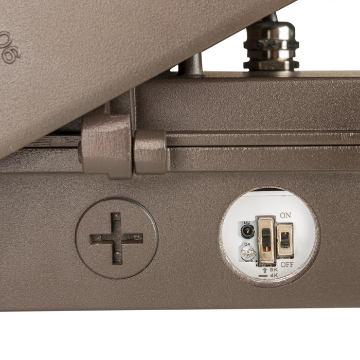 Keystone KT-WPLED75PS-M3-8CSB-VDIM 45W/60W/75W LED Adjustable Wall Pack, 3CCT & Wattage Selectable, 120-277V, TAA