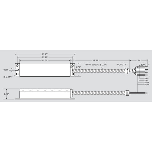 Keystone KTAT 480V Step Down Auto Transformer, Single Flex Conduit , 250W