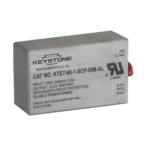 Keystone KTET 60W Low Voltage Step Down Halogen Electronic Transformer