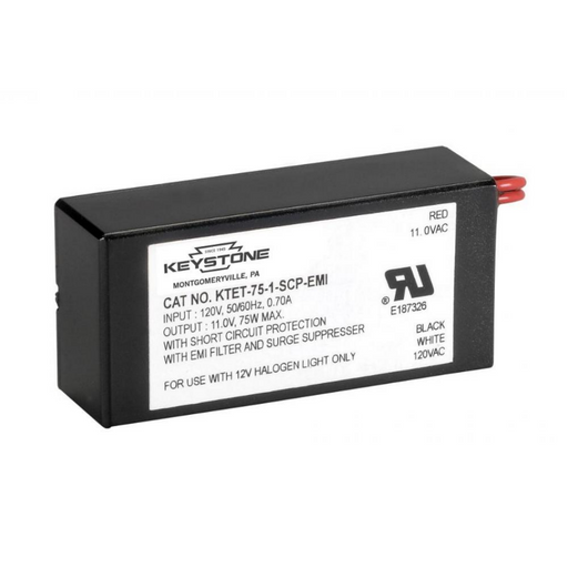 Keystone KTET 75W Low Voltage Step Down Halogen Electronic Transformer