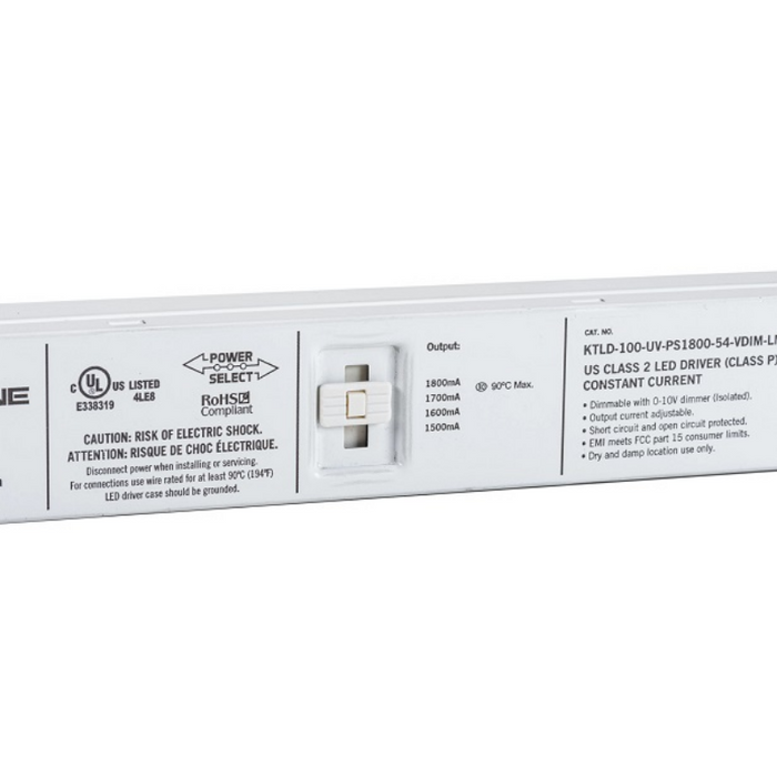 Keystone KTLD-100-UV-PS1800 100W Power Select Constant Current LED Driver
