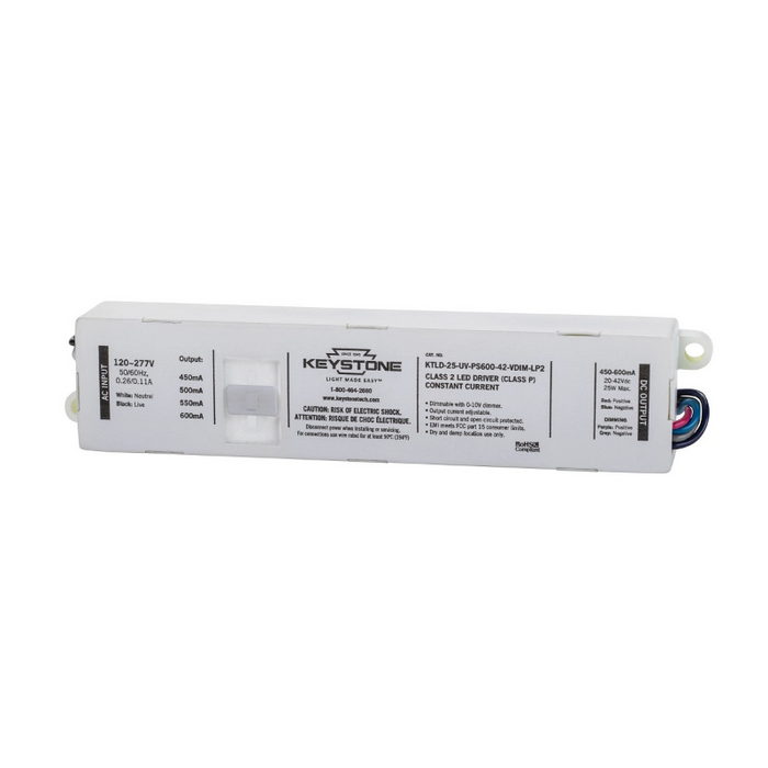Keystone KTLD-25-UV-PS600 25W Power Select Constant Current LED Driver