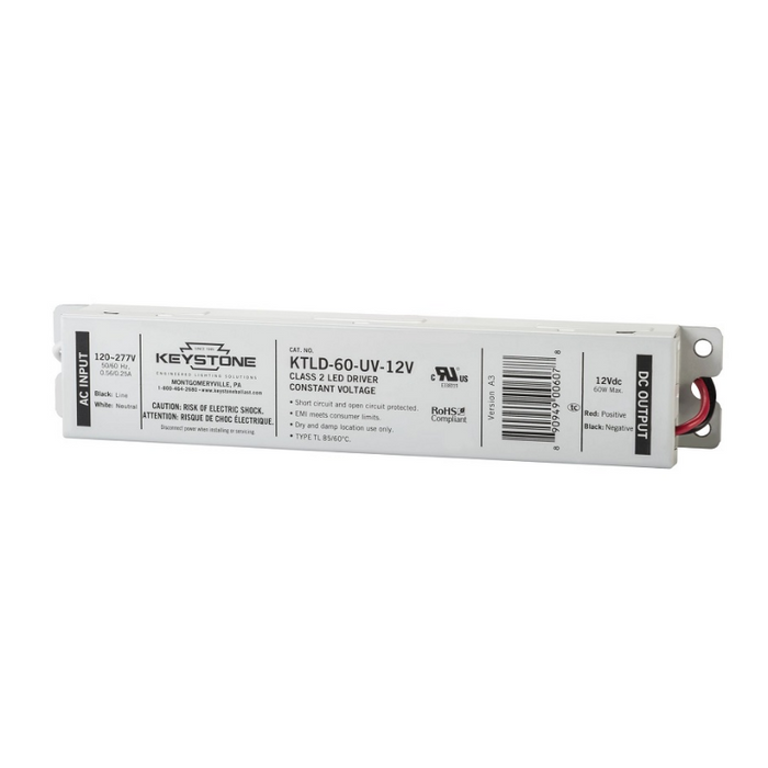 Keystone KTLD-60-UV-12V 60W Constant Voltage LED Driver