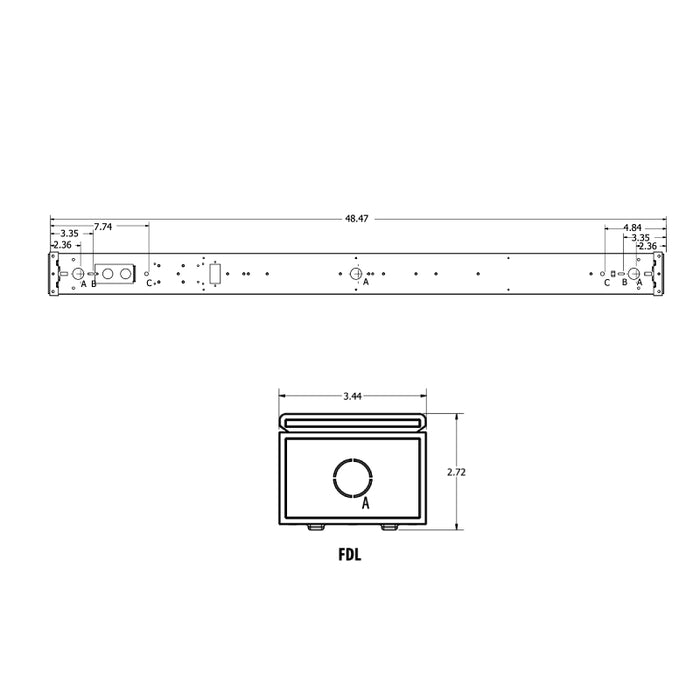 Lithonia CLX 48" 19W LED Linear Strip Light, Flat Diffuse