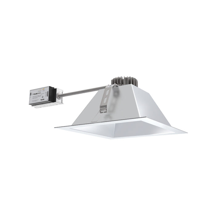 Lithonia LBR12SQ AL02 SWW1 12" Square Retrofit Remodel Downlight, 1000/1500/2000 Lumen & 4CCT Selectable