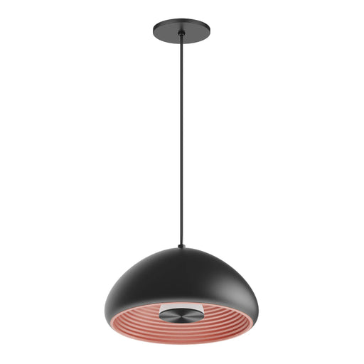 Westgate LCEU 12" 12W LED Pendant, 3000K, 120V - Black