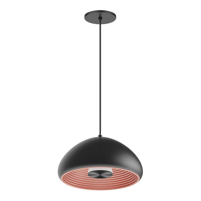 Westgate LCEU 12" 12W LED Pendant, 3000K, 120V - Black