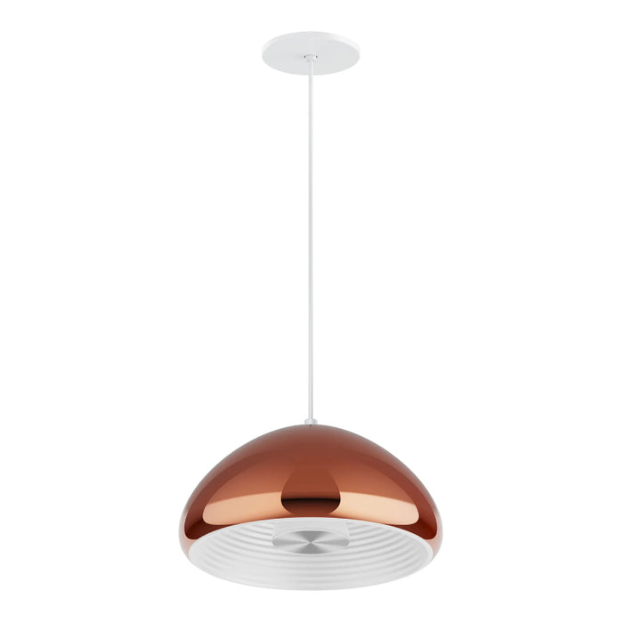 Westgate LCEU 12" 12W LED Pendant, 3000K, 120V - Copper
