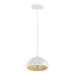 Westgate LCEU 8" 8W LED Pendant, 3000K, 120V - White