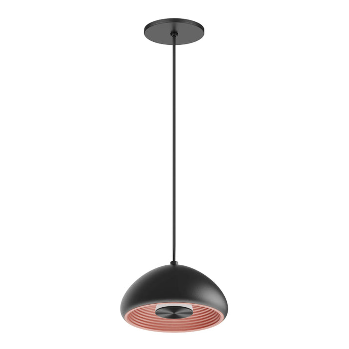 Westgate LCEU 8" 8W LED Pendant, 3000K, 120V - Black