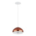 Westgate LCEU 8" 8W LED Pendant, 3000K, 120V - Copper