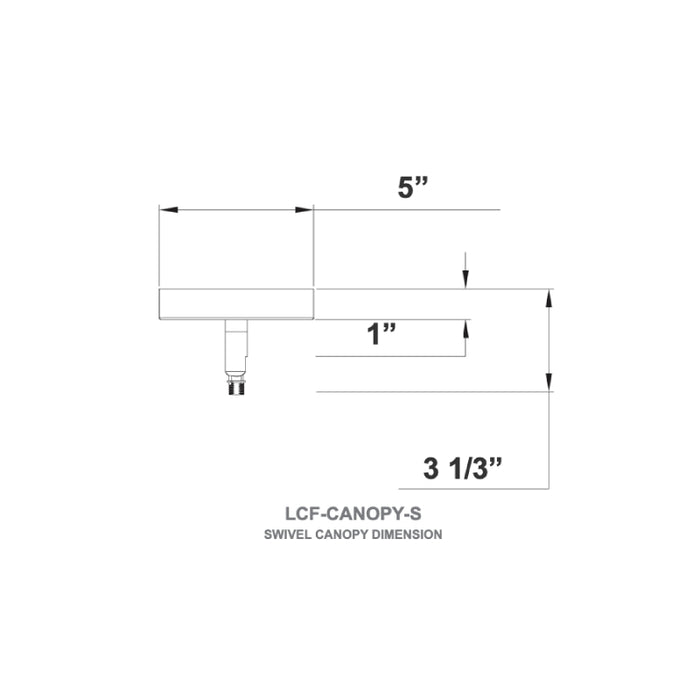 Westgate LCF-CANOPY Swivel Ceiling Canopy