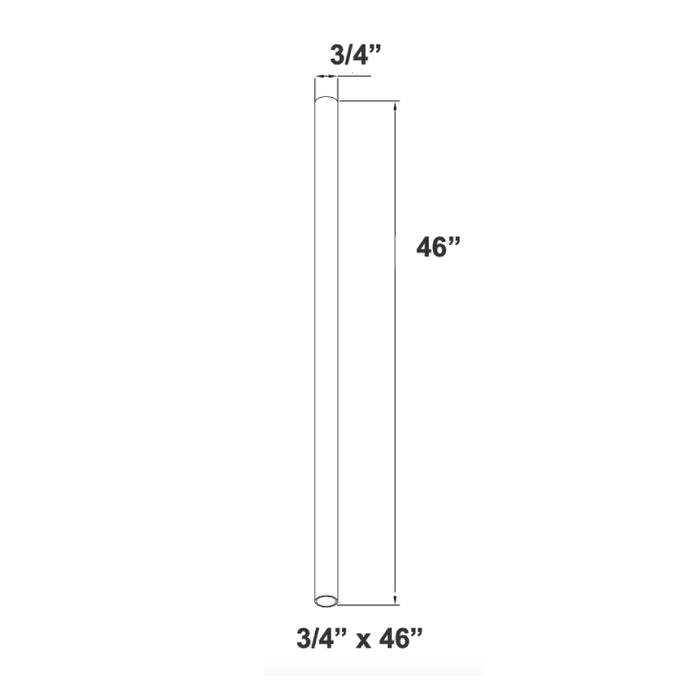 Westgate LCF-ROD 48" Suspension Rod For Ceiling Fixture Swivel Canopy