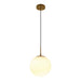 Westgate LCFG 12" LED Frosted Glass Pendant, 5CCT Selectable, 1600 lm, 120V 