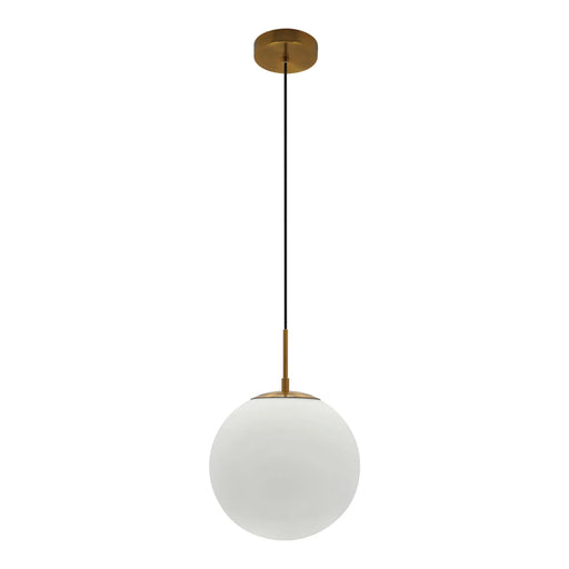 Westgate LCFG 12" LED Frosted Glass Pendant, 5CCT Selectable, 1600 lm, 120V - Gold