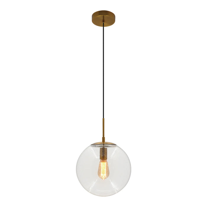 Westgate LCFG 12" Seeded Glass Pendant, 120V