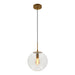 Westgate LCFG 12" Seeded Glass Pendant, 120V
