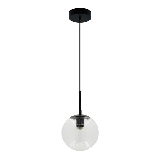 Westgate LCFG 8" Seeded Glass Pendant, 120V - Black