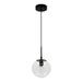 Westgate LCFG 8" Seeded Glass Pendant, 120V - Black