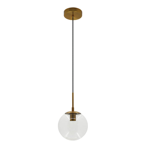 Westgate LCFG 8" Seeded Glass Pendant, 120V - Gold