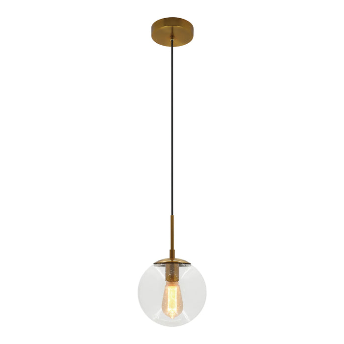 Westgate LCFG 8" Seeded Glass Pendant, 120V