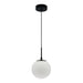 Westgate LCFG 8" LED Frosted Glass Pendant, 5CCT Selectable, 1000 lm, 120V - Black