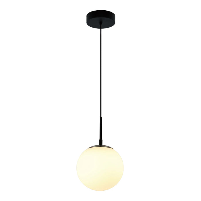 Westgate LCFG 8" LED Frosted Glass Pendant, 5CCT Selectable, 1000 lm, 120V