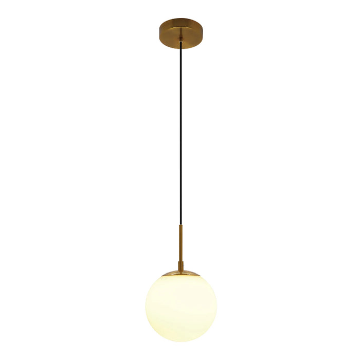 Westgate LCFG 8" LED Frosted Glass Pendant, 5CCT Selectable, 1000 lm, 120V