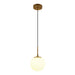 Westgate LCFG 8" LED Frosted Glass Pendant, 5CCT Selectable, 1000 lm, 120V
