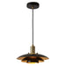 Westgate LCFL 12" 10W LED Pendant, 5CCT Selectable, 120V - Black/Gold