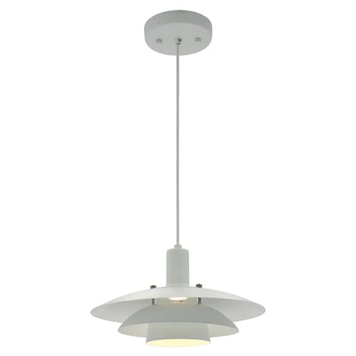 Westgate LCFL 12" 10W LED Pendant, 5CCT Selectable, 120V - White