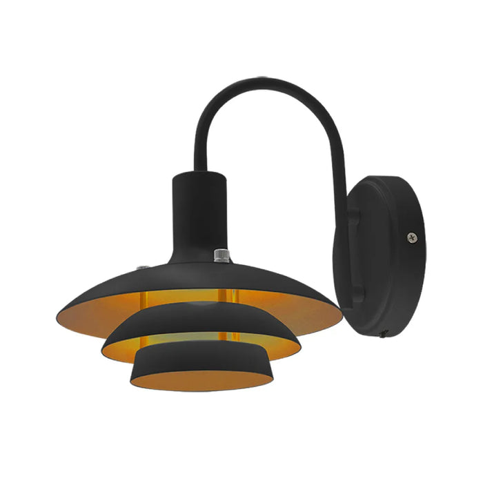 Westgate LCFL 1-lt 9" Tall LED Wall Sconce, 5CCT Selectable, 120V - Black