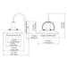 Westgate LCFL 1-lt 9" Tall LED Wall Sconce, 5CCT Selectable, 120V