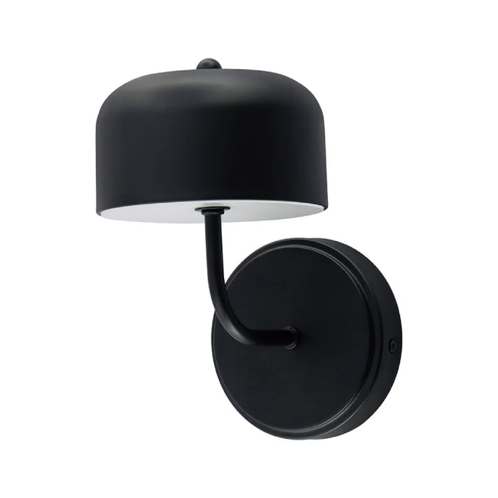 Westgate LCFP 1-lt 9" Tall LED Pan Design Wall Sconce, 5CCT Selectable, 120V - Blak